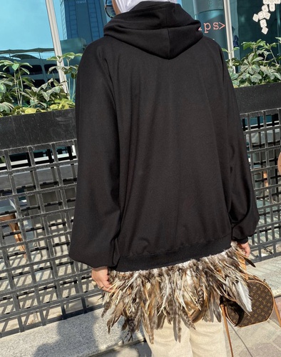feathers hoodie